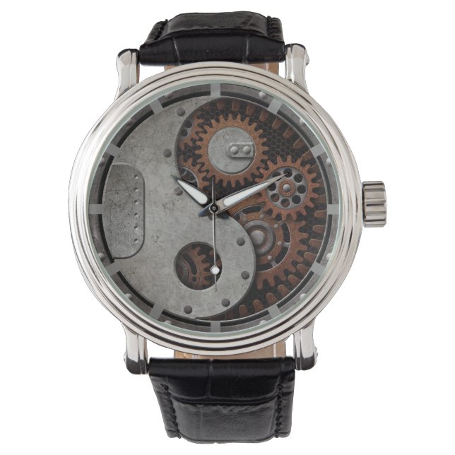 Steampunk Yin Yang Horloge (Voorkant)
