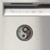 Steampunk Yin Yang Magneet (Insitu (Vaatwasser))