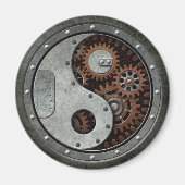 Steampunk Yin Yang Magneet (Voorkant)