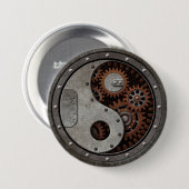 Steampunk Yin Yang Ronde Button 7,6 Cm (Voorkant /achterkant)