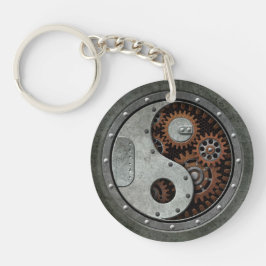 Steampunk Yin Yang Sleutelhanger