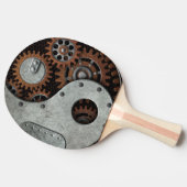 Steampunk Yin Yang Tafeltennisbatje (Zijkant)