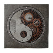Steampunk Yin Yang Tegeltje (Voorkant)
