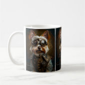 Steampunk Yorkie Coffee Mok (Links)