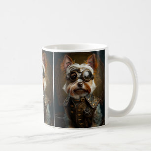 Steampunk Yorkie Coffee Mok