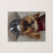 Steampunk Yorkie Jigzaag Puzzle Legpuzzel (Horizontaal)