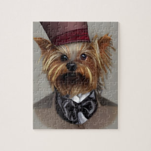 Steampunk Yorkie Jigzaag Puzzle Legpuzzel