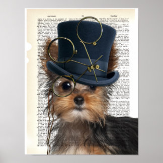 Steampunk Yorkie op de pagina Woordenboek Poster