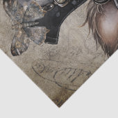 Steampunk Yorkshire Terrier Dog Tissuepapier (Detail)