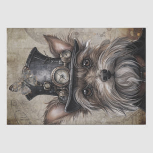 Steampunk Yorkshire Terrier Dog Tissuepapier
