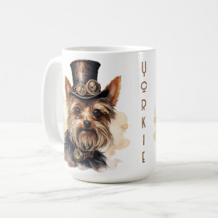 Steampunk Yorkshire Terrier Hond Koffiemok