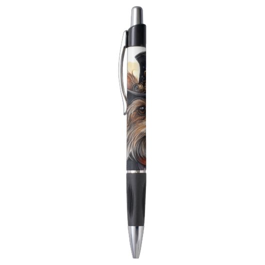 Steampunk Yorkshire Terrier Hond Pen (Top (Verticaal))