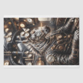 Steampunk zebra rijden Victoriaans trein Tissuepapier (Voorkant)