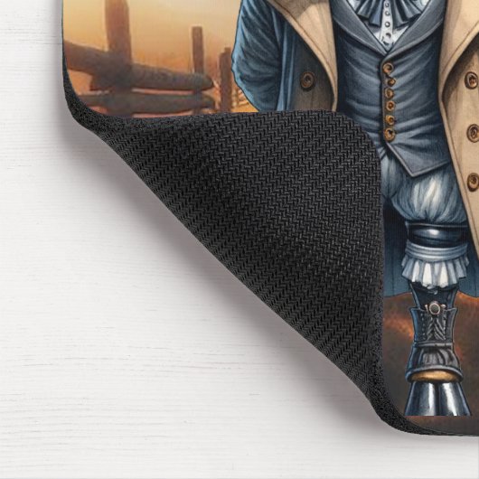 Steampunk Zebu Mousepad Muismat (Hoek)