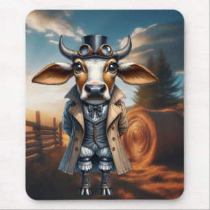 Steampunk Zebu Mousepad Muismat
