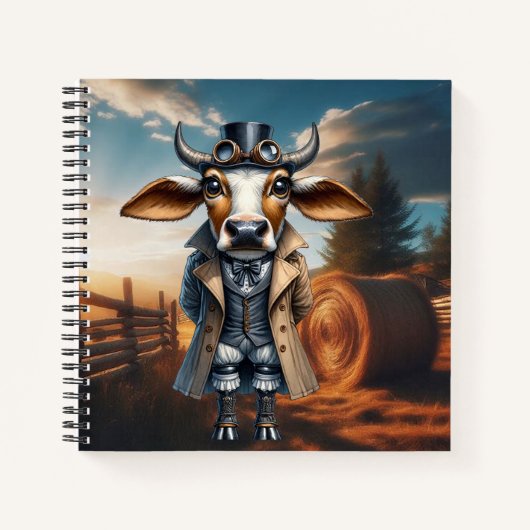 Steampunk Zebu Notitieboek (Voorkant)