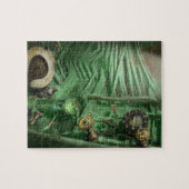 Steampunk - zeemacht - buizen - het hoofd legpuzzel (Horizontaal)