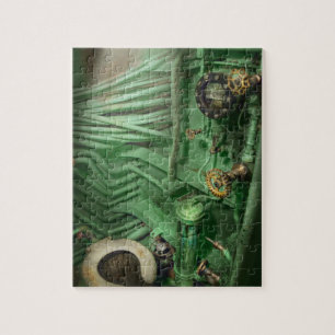 Steampunk - zeemacht - buizen - het hoofd legpuzzel