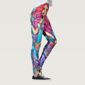 Steampunk Zeemeermin Prinses op Aangepaste Strakke Leggings (Rechts)