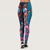 Steampunk Zeemeermin Prinses op Aangepaste Strakke Leggings (Achterkant)
