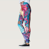 Steampunk Zeemeermin Prinses op Aangepaste Strakke Leggings (Links)