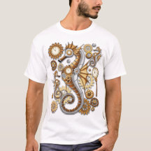 Steampunk Zeepaardje Vintage Surrealistische Kunst