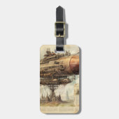 Steampunk Zeppelin (10) Bagagelabel (Voorkant verticaal)