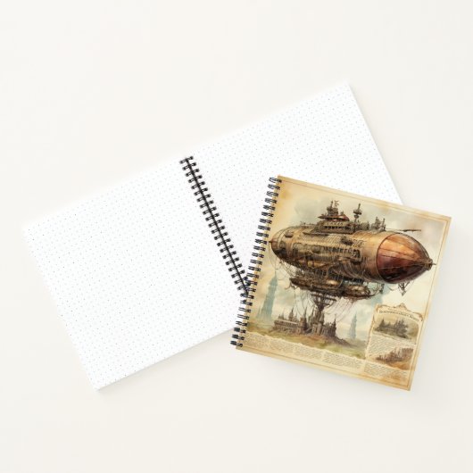  Steampunk Zeppelin (10) Notitieboek (Binnen)