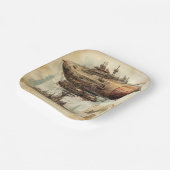  Steampunk Zeppelin (10) Papieren Bordje (Gebogen)