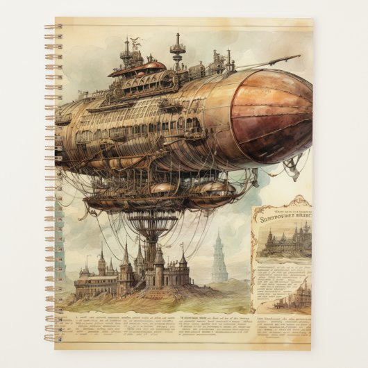  Steampunk Zeppelin (10) Planner (Voorkant)