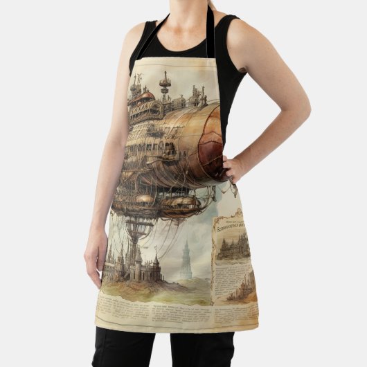Steampunk Zeppelin (10) Schort (Insitu)