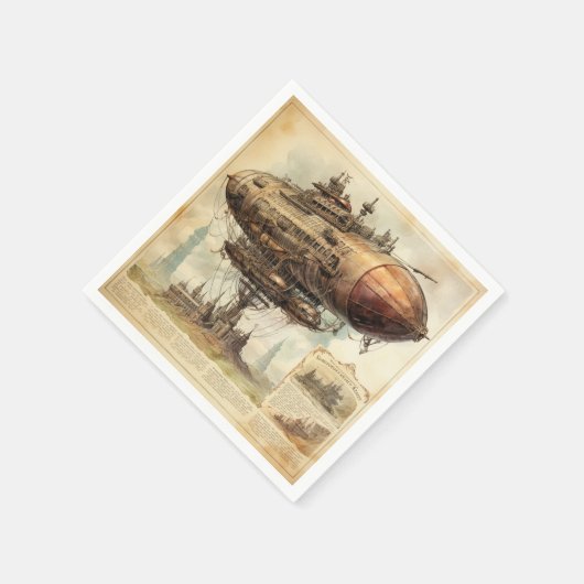  Steampunk Zeppelin (10) Servet (Hoek)