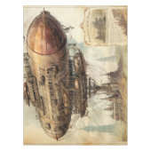 Steampunk Zeppelin (10) Tafelkleed (Voorkant)