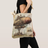  Steampunk Zeppelin (10) Tote Bag (Dichtbij)