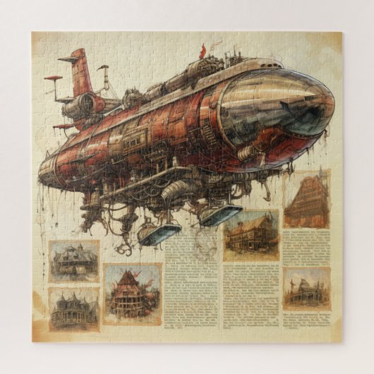 Steampunk Zeppelin (11) Legpuzzel (Verticaal)