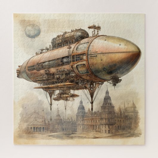  Steampunk Zeppelin (12) Legpuzzel (Verticaal)