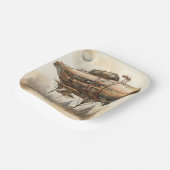 Steampunk Zeppelin (12) Papieren Bordje (Gebogen)