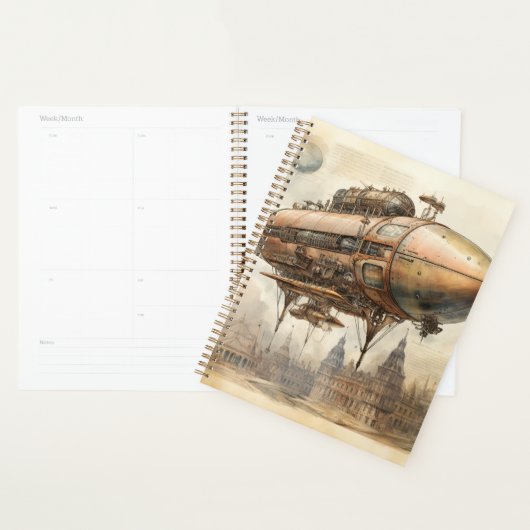  Steampunk Zeppelin (12) Planner (Display)
