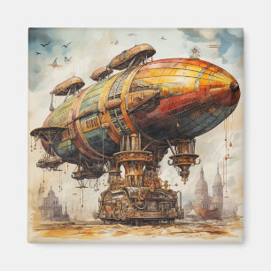 Steampunk Zeppelin (1) Magneet