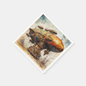 Steampunk Zeppelin (1) Servet (Hoek)
