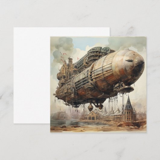 Steampunk Zeppelin (2) (Voorkant / Achterkant)