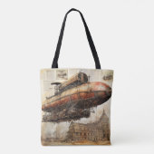 Steampunk Zeppelin (3) Tote Bag (Achterkant)