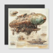 Steampunk Zeppelin (4) (Voorkant / Achterkant)