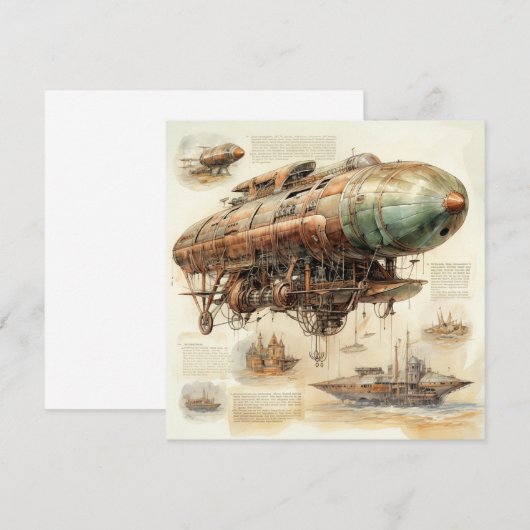  Steampunk Zeppelin (4) (Voorkant / Achterkant)