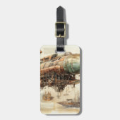  Steampunk Zeppelin (4) Bagagelabel (Voorkant verticaal)