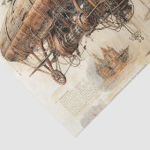  Steampunk Zeppelin (4) Tissuepapier (Detail)