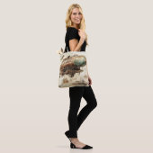 Steampunk Zeppelin (4) Tote Bag (Op model)