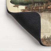 Steampunk Zeppelin (5) Muismat (Hoek)