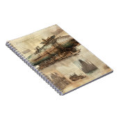 Steampunk Zeppelin (5) Notitieboek (Rechterzijde)