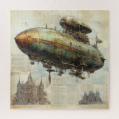 Steampunk Zeppelin (7) Legpuzzel (Verticaal)